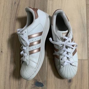 adidas pink gold shoes